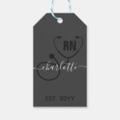 Aangepast Afstuderen geregistreerd zuster Cadeaulabel (Voorkant)