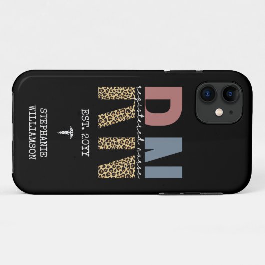 Aangepast Afstuderen geregistreerd zuster Case-Mate iPhone Case (Achterkant (horizontaal))