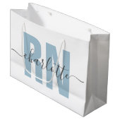 Aangepast Afstuderen geregistreerd zuster Groot Cadeauzakje (Voorkant Gekanteld)