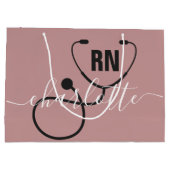 Aangepast Afstuderen geregistreerd zuster Groot Cadeauzakje (Achterkant)