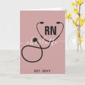 Aangepast Afstuderen geregistreerd zuster Kaart (Gele Bloem)