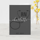 Aangepast Afstuderen geregistreerd zuster Kaart (Gele Bloem)