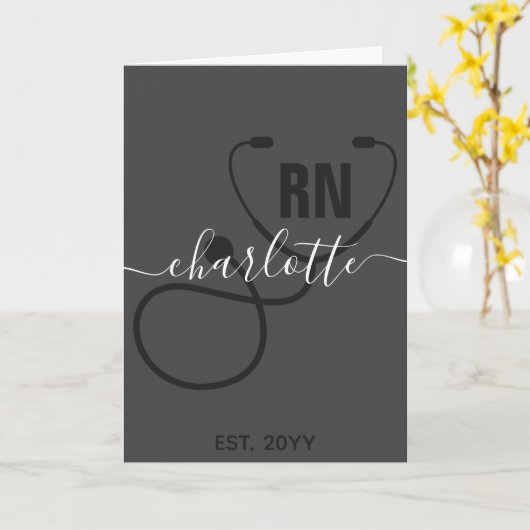 Aangepast Afstuderen geregistreerd zuster Kaart (Gele Bloem)