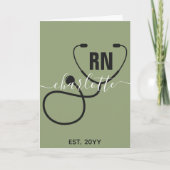 Aangepast Afstuderen geregistreerd zuster Kaart (Voorkant)