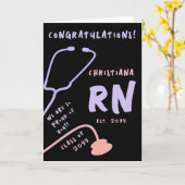 Aangepast Afstuderen geregistreerd zuster Kaart (Gele Bloem)