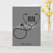 Aangepast Afstuderen geregistreerd zuster Kaart (Gele Bloem)