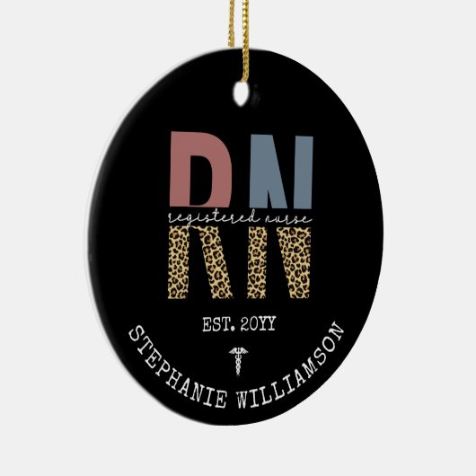 Aangepast Afstuderen geregistreerd zuster Keramisch Ornament (Rechts)