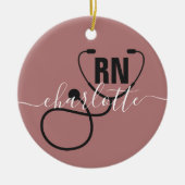 Aangepast Afstuderen geregistreerd zuster Keramisch Ornament (Voorkant)