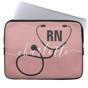 Aangepast Afstuderen geregistreerd zuster Laptop Sleeve