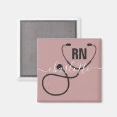 Aangepast Afstuderen geregistreerd zuster Magneet (Voorkant / Achterkant)