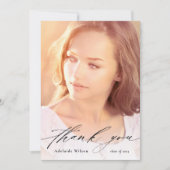 Aangepast Afstuderen Hartelijk dank met volledige Bedankkaart (Voorkant)