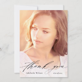 Aangepast Afstuderen Hartelijk dank met volledige Bedankkaart