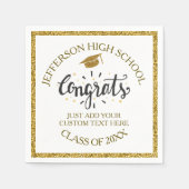 Aangepast Afstuderen is geschikt voor Afstudeerder Servetten (Voorkant)