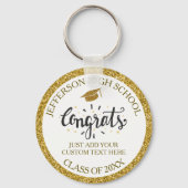 Aangepast Afstuderen is geschikt voor Afstudeerder Sleutelhanger (Voorkant)