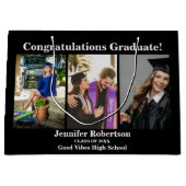 Aangepast Afstuderen Klasse 3 Fotocollage Naam Groot Cadeauzakje (Voorkant)