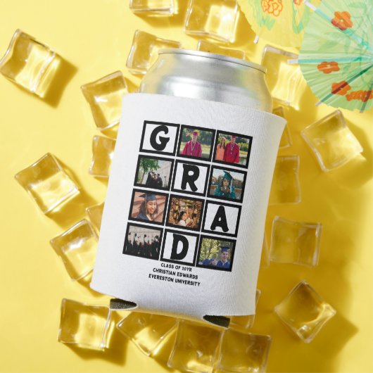 Aangepast Afstuderen, klasse van jaar 8 fotocollag Blikjeskoeler (Insitu Zomer)