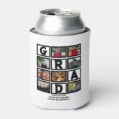 Aangepast Afstuderen, klasse van jaar 8 fotocollag Blikjeskoeler (Blikje Voorkant)