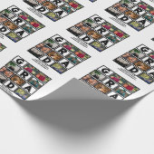 Aangepast Afstuderen, klasse van jaar 8 fotocollag Cadeaupapier (Hoek)