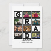 Aangepast Afstuderen, klasse van jaar 8 fotocollag Feestdagenkaart (Voorkant)