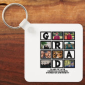 Aangepast Afstuderen, klasse van jaar 8 fotocollag Sleutelhanger (Voorkant)