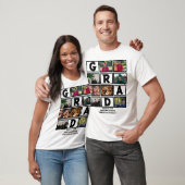 Aangepast Afstuderen, klasse van jaar 8 fotocollag T-shirt (Unisex)