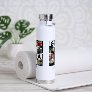 Aangepast Afstuderen, klasse van jaar 8 fotocollag Waterfles