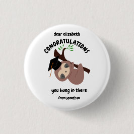 Aangepast Afstuderen met sleuf die je daar hebt op Ronde Button 3,2 Cm