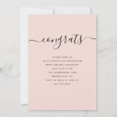 Aangepast Afstuderen Moderne Elegant Script-foto Kaart (Achterkant)