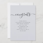 Aangepast Afstuderen Moderne Elegant Script-foto Kaart (Achterkant)