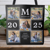 Aangepast Afstuderen monogram fotocollage Tote Bag