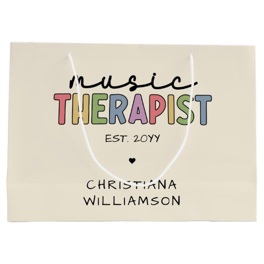 Aangepast Afstuderen muziektherapietherapie met mu Groot Cadeauzakje (Achterkant)