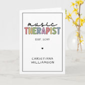 Aangepast Afstuderen muziektherapietherapie met mu Kaart (Gele Bloem)