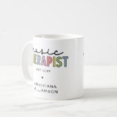 Aangepast Afstuderen muziektherapietherapie met mu Koffiemok (Voorkant links)