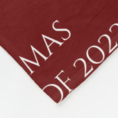 Aangepast Afstuderen naam jaar Fleece Deken (Hoek)