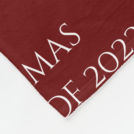 Aangepast Afstuderen naam jaar Fleece Deken (Hoek)