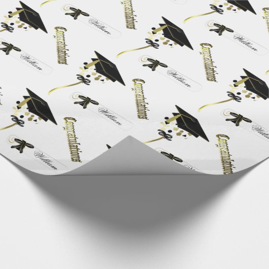 Aangepast Afstuderen-opvulpapier Cadeaupapier (Hoek)