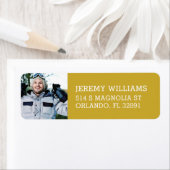 Aangepast Afstuderen retouradres foto Etiket (Insitu)