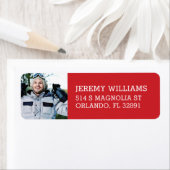 Aangepast Afstuderen retouradres foto Etiket (Insitu)