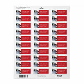 Aangepast Afstuderen retouradres foto Etiket (Full Sheet)