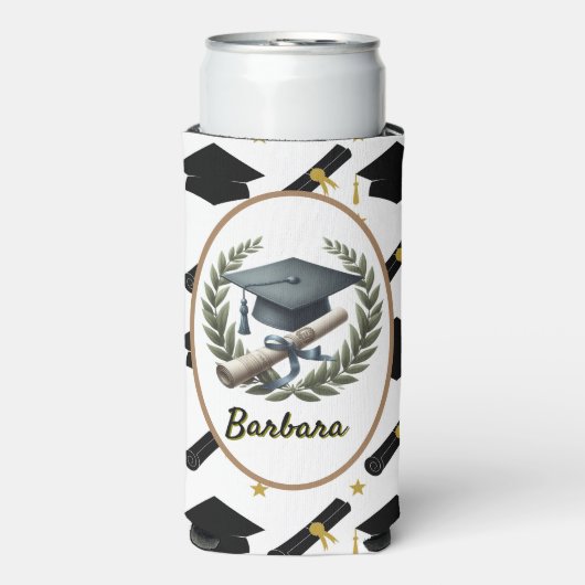 Aangepast Afstuderen Seltzer Blikjeskoeler (Seltzer Voorkant)