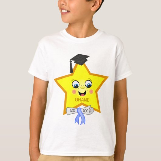 Aangepast Afstuderen Star T-Shirt van jongen (Voorkant)
