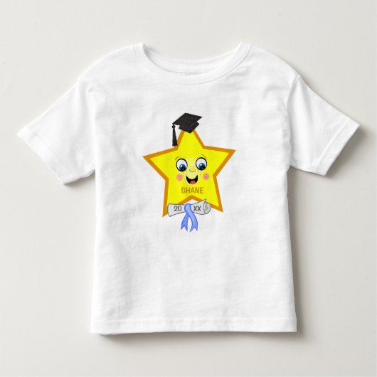 Aangepast Afstuderen Star T-Shirt van jongen (Voorkant)