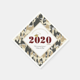 Aangepast Afstuderen Tan Camouflage Pattern Servet