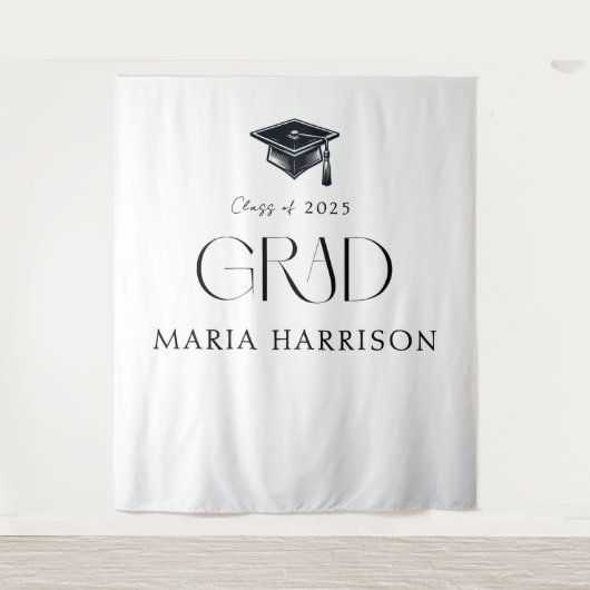 Aangepast Afstuderen Tapestry Wandkleed (Voorkant)