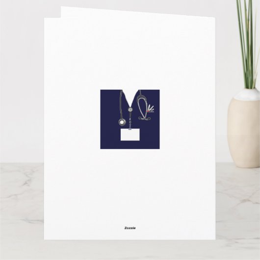 Aangepast Afstuderen van de Medische School Kaart (Achterkant)