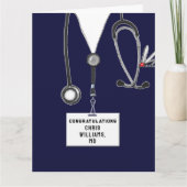 Aangepast Afstuderen van de Medische School Kaart (Voorkant)