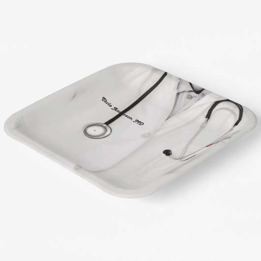 Aangepast Afstuderen van de Medische School Papieren Bordje (Gebogen)