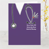 Aangepast Afstuderen van de verpleegschool Kaart (Gele Bloem)