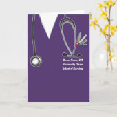 Aangepast Afstuderen van de verpleegschool Kaart (Gele Bloem)