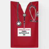 Aangepast Afstuderen van de verpleegschool Spandoek (Verticaal)